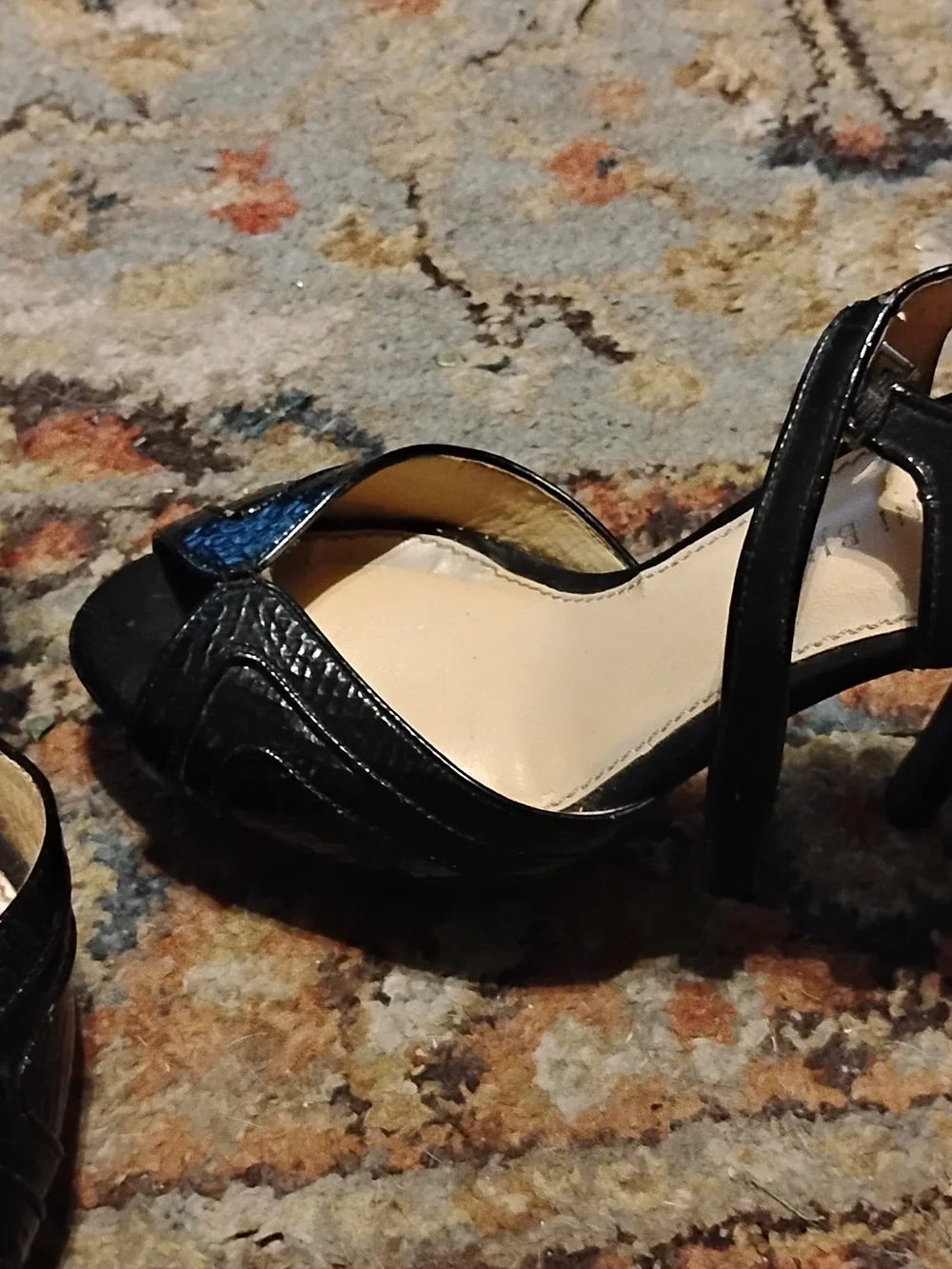 Ganni Black Patent Leather Women's Sandals